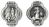 Our Lady of Lourdes Metal Rosary Beads - (10 mm, pkg 12) Silver Oxidized, Made in Italy   (Minimum quantity purchase is 1)