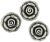  Large Flower Our Father Bead - 12mm - pkg of 12 