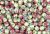   Pink Flowered Ceramic Beads - 6 mm, pkg 60   (Minimum quantity purchase is 1) 