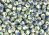  Blue Flowered Ceramic Beads - 6 mm, pkg 60   (Minimum quantity purchase is 1)