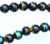 Blue, Black, & Gold Accented Glass 8mm Beads - Pkg 60 *   (Minimum quantity purchase is 5)