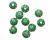 Green Star Spangled Plastic Beads, 8 mm round- 60 beads   (Minimum quantity purchase is 1)