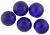  Blue Glass Beads, 8 mm round - 60 beads    (Minimum quantity purchase is 1)