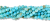  Aqua Blue with White Spun Glass Porcelain Beads -  8mm - 60 beads (Minimum quantity purchase is 1)