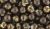  Brown and Gold Swirl Glass Beads - 8mm  60 PER PACK  *  (Minimum quantity purchase is 3)