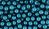  CZECH REPUBLIC Glass Pearl Beads, 6mm round, Teal Blue - 60 per pack   (Minimum quantity purchase is 1)