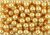 Glass Pearl Beads, 8 mm Round, Yellow Gold - 60 count    (Minimum quantity purchase is 1)
