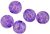 Crackle Beads, Plastic, Purple, 8mm - Pkg of 60  (Minimum quantity purchase is 1)