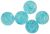8 mm Turquoise Blue Crackle Beads - Pack of 60, Plastic   *  (Minimum quantity purchase is 3)