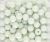  White Glass Beads - 8 mm Round - Pack of 60 *   (Minimum quantity purchase is 3)