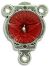 Holy Spirit Dove Rosary Center with Red Enamel - 3/4