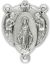 Miraculous Medal Rosary Center with Angel Border – 7/8