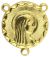  Our Lady of Fatima Gold Tone Centerpiece - 7/8