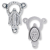Miraculous Medal Silhouette Rosary Centerpiece – 3/4