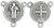 St Benedict  Rosary Center 3/4 inch    (Minimum quantity purchase is 2)