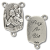 St. Christopher Rosary Centerpiece - Silver Ox, 1