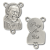 St. Padre Pio Rosary Centerpiece - Silver Ox, 1