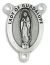 Our Lady of Guadalupe Oval Centerpiece - Silver Ox, 1-1/16
