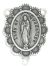 Scalloped Edge Our Lady Of Guadalupe Image Center Piece   (Minimum quantity purchase is 1)