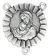 Mother and Child Round Center Piece  - Silver Ox, 1.25