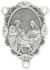  Holy Family Shell & Scalloped Edge Center Piece - 1 1/4