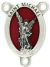St Michael the Archangel Oval Centerpiece - Red Enamel, 1