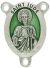 St Jude Oval Centerpiece - Green Enamel, 1