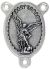 St Michael the Archangel Oval Centerpiece - Silver Ox, 1-1/8