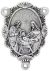 Holy Family Ornate Oval Centerpiece - Silver Ox, 1.25