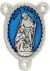 Holy Family Oval Centerpiece - Blue Enamel, 1-1/8