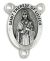 St Therese of Lisieux Oval Centerpiece - Silver Ox, 1-1/16