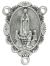 Our Lady of Fatima Scalloped Oval Centerpiece - Silver Ox, 1.25