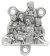 The Nativity Centerpiece - Silver Ox, 1