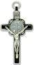 St Benedict Crucifix Pendant Black Enamel Posts- 3