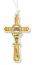 First Holy Communion Cross Pendant with White Cord - 3.25
