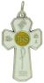  5 Way Communion Rosary Crucifix, White Enamel - 1  3/16   (Minimum quantity purchase is 1) 