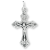 Grape and Vine Sunburst Crucifix -1 1/8