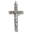 Ornate Crucifix with Botanical Engraving – 1 3/4