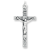 Ornate Crucifix with Botanical Engraving – 1 3/4