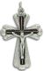   Burgundy Red Enamel Textured Crucifix   (Minimum quantity purchase is 1)