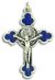  Orthodox / Byzantine Crucifix - with Rose -  1 7/8