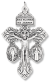 3-Way Pardon Crucifix (St. Benedict & Miraculous Medal) - 2-1/8