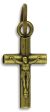  Small Round Bar Crucifix 11/16 inch - Bronze   (Minimum quantity purchase is 2)