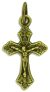   Small Leaf Sunburst Crucifix - 1 inch Bronze   (Minimum quantity purchase is 2)