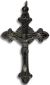 Flared Sunburst Crucifix - Gun Metal Finish *   (Minimum quantity purchase is 2)