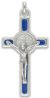 St Benedict Crucifix with Blue Enamel 1.6