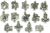 Stations of the Cross Medals Parts Set of 14 - Made in Italy * (Minimum quantity purchase is 1) 