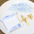 Make Your Own Rosary Kit for One Rosary – 6mm Blue Jade Beads, White Griffin Cord, Gold Plated Made in Italy Centerpiece & Crucifix *  (Minimum quantity purchase is 1)