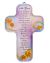 Picture Cross on Wood - Hail Mary prayer 5 inch.    (Minimum quantity purchase is 1)