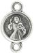 Divine Mercy Our Father Bead (Our Lady of Medjugorje) – 8mm Silver Oxidized, Made in Italy  *  (Minimum quantity purchase is 6)